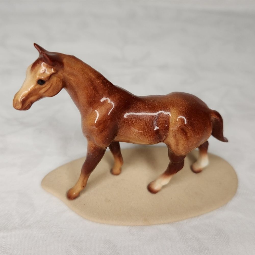 Miniature Porcelain Horse Figurine